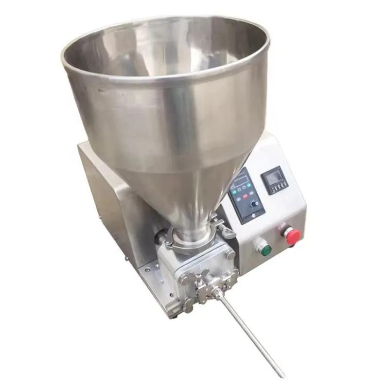 Injection Function Custard Puff Cheese Cream Stuffing Machine
