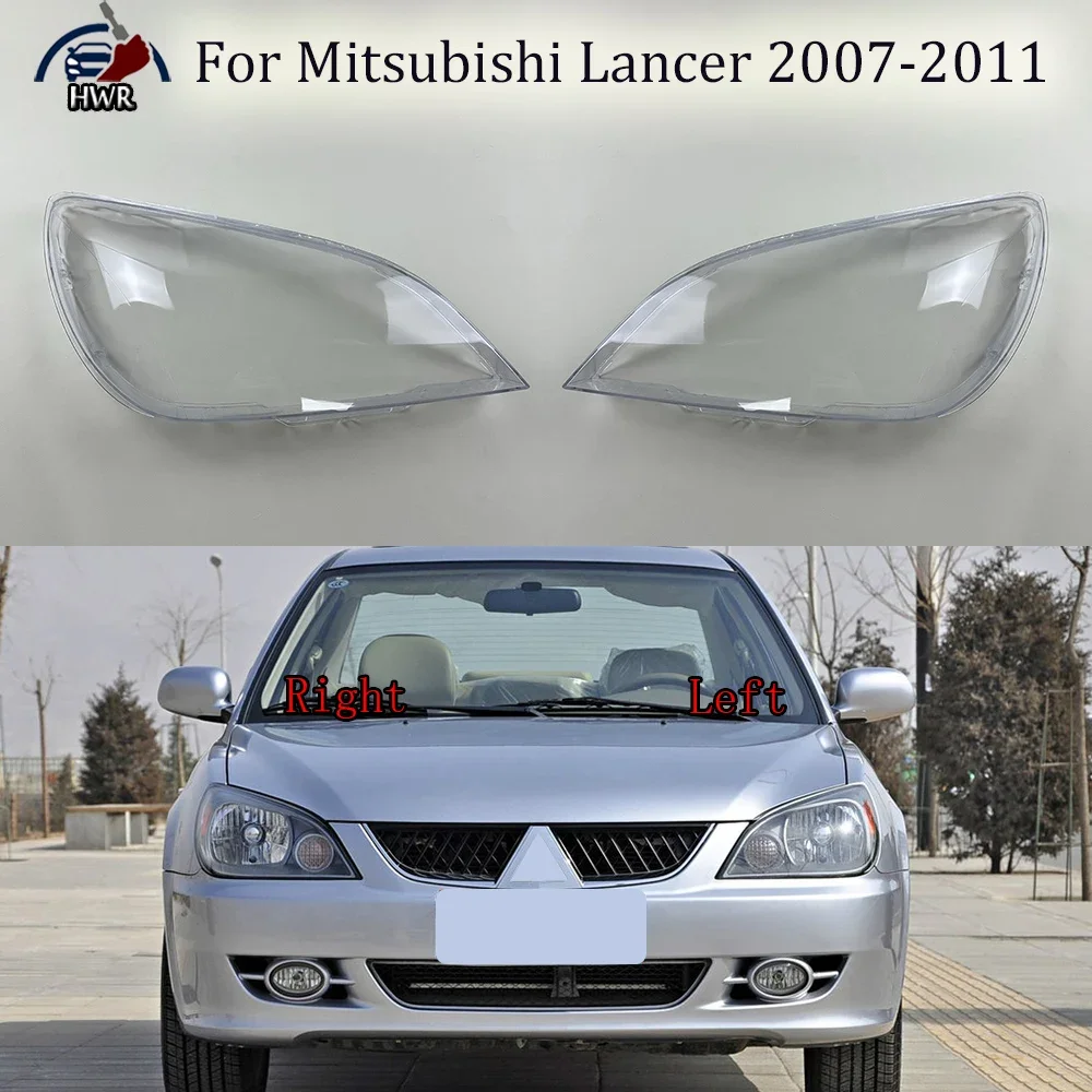 

Car Front Headlight Cover Lampshade Lampcover Head Lamp light Covers Shell For Mitsubishi Lancer 2007 2008 2009 2010 2011
