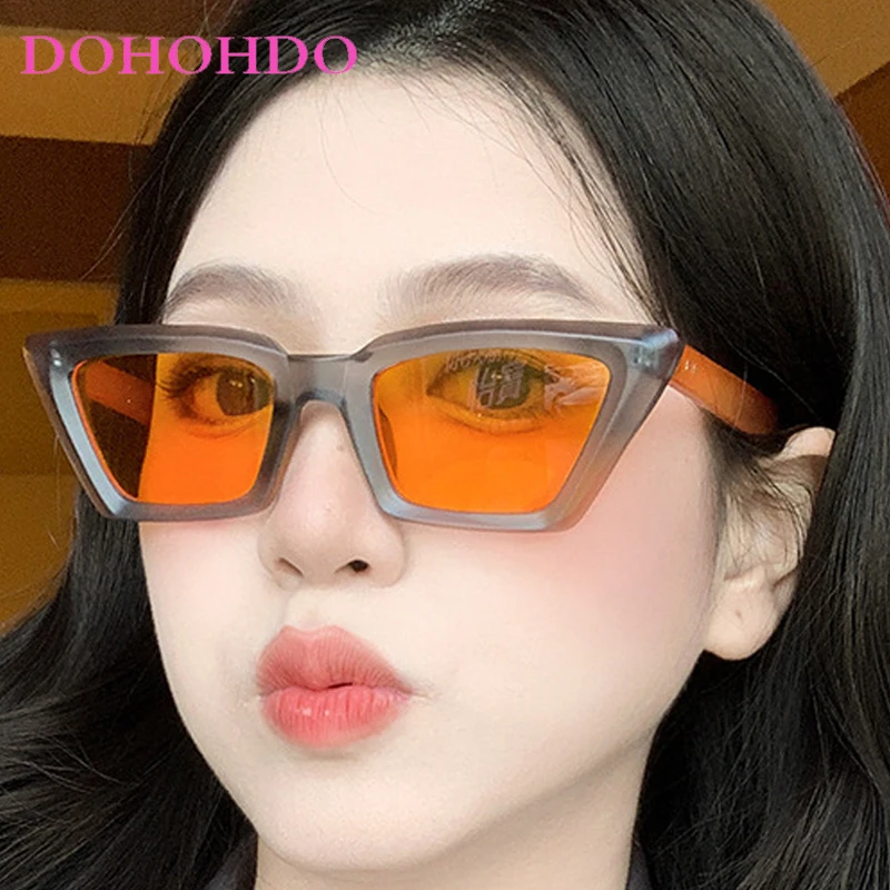 

New Luxury Designer Small Frame Cat Eye's Rivet Women Sunglasses Classic Retro Sunglass Men Outdoor Travel Driving Shades UV400