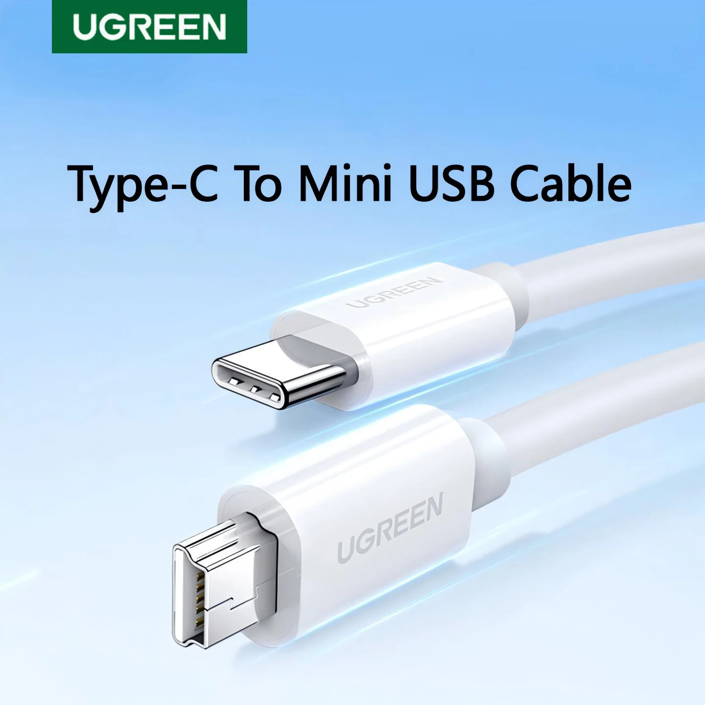 UGREEN USB2.0 Type C To Mini USB Cable 1.5m Data Transmission For APPLE iPad Macbook Tablet Camera Hard Drive Keyboard MP3 MP4