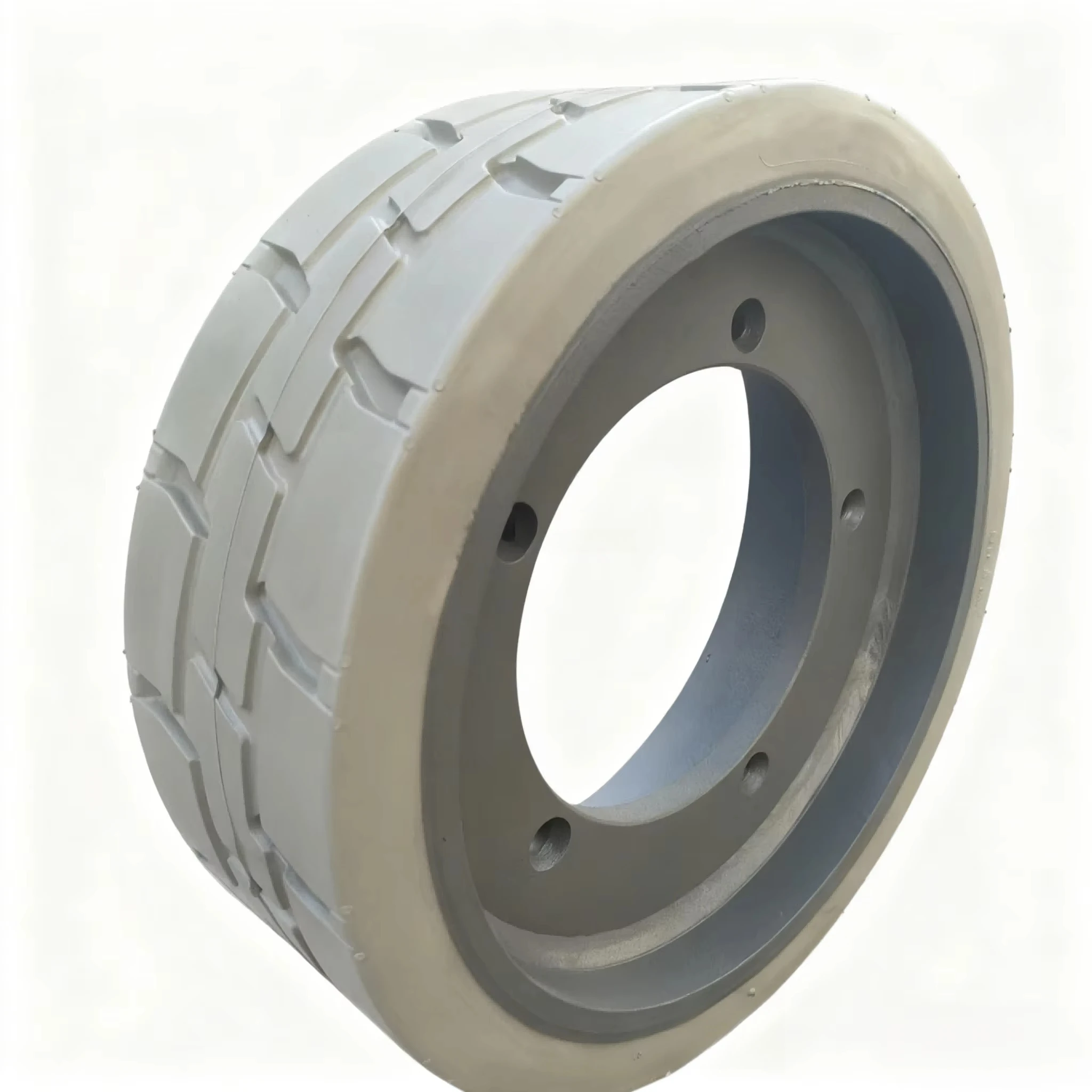Solid Rubber Wheel 15x5 Scissor Lift Tires Steel Rim 1000kg Load Capacity Restaurant Use High Performance Factory Sale New
