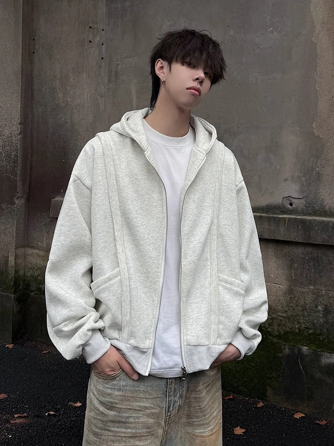 

Толстовка на молнии больших размеров, осенне-зимняя, утепленная флисом, теплая, повседневная, уличная одежда, брендовая верхняя одежда, куртка