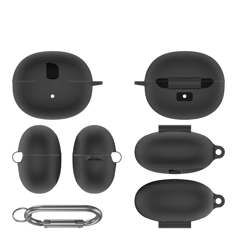 Étui de Protection en Silicone pour écouteurs Baseus BC1, Protection antichoc, manchon de Protection solide Simple avec accessoires à crochet