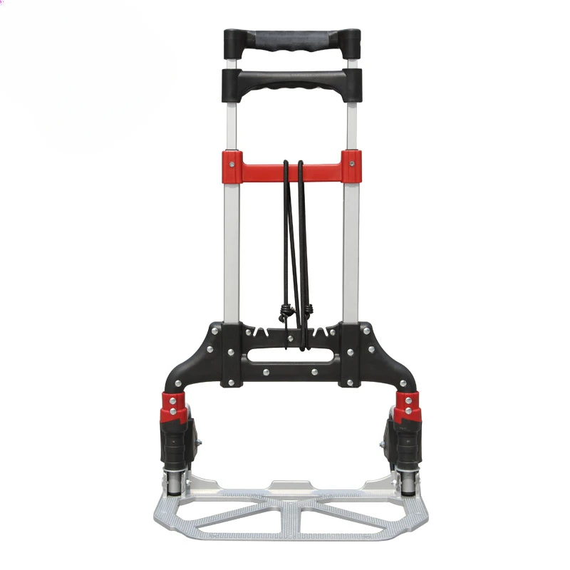 portable easy-stretchable foldable shopping cart, station wagon, small handling push-pull truck