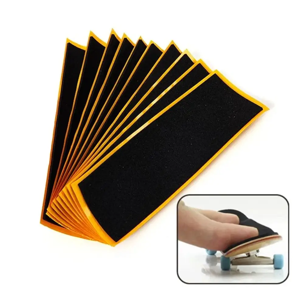 1/10Pcs New Foam Grip Fingerboard Grip Tapes Black Self-adhesive Fingerboard Deck Stickers 110x38mm Uncut Non-slip Stickers