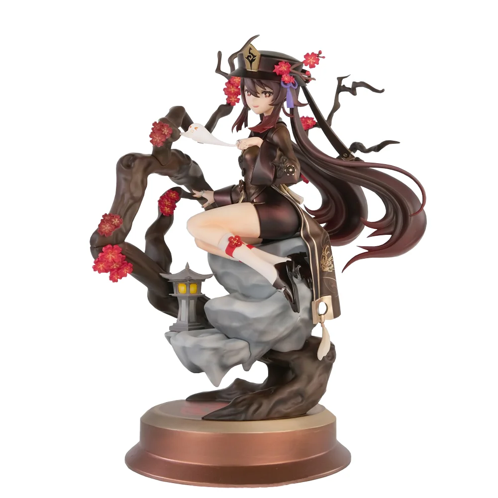 

Anime figure HuTao sitting posture action figure Cute girl HuTao figurine PVC Model Toy Collection Statue Game Peripherals Gift