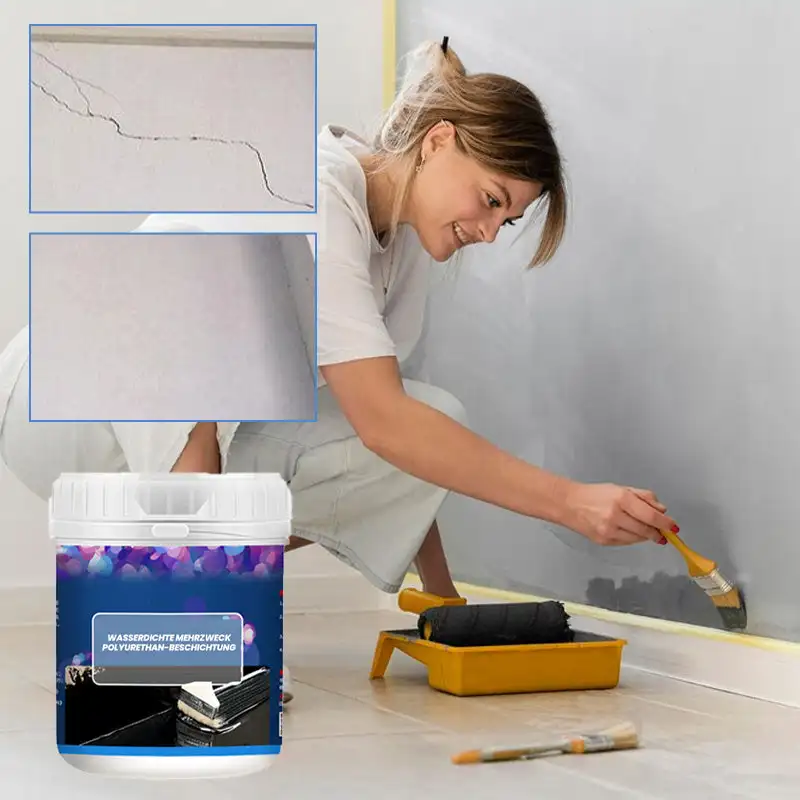 

Waterproof Multi-Purpose Polyurethane Coating Roof Leak Repair Exterior Wall Leak Sealing Asphalt Coating Eco-friendly Material