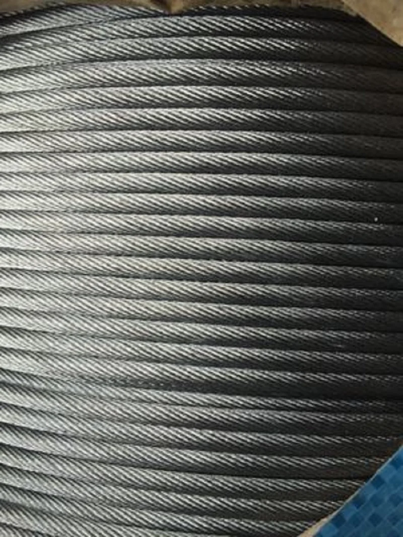 

3MM--8MM, 19X7 electric galvanized non rotating steel wire rope for electric wire rope hoist crane