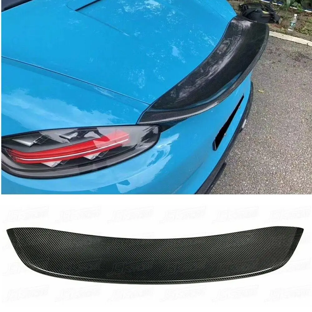 Carbon Fiber Car Rear Spoiler Deck Lid Wings for Porsche 718 Cayman Boxter