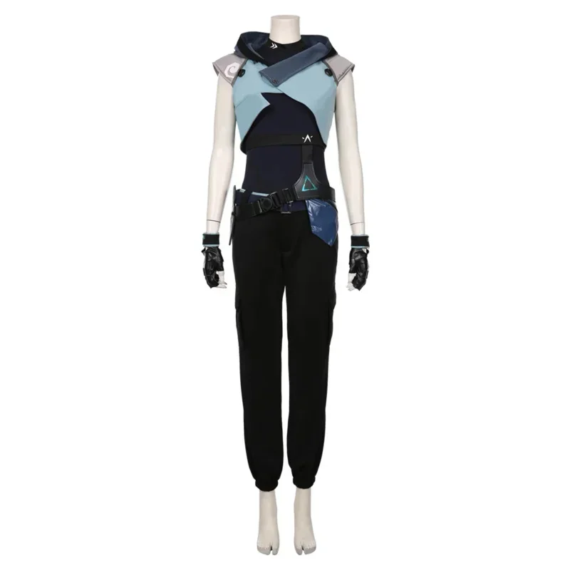 QQ8 Game Valorant Jett Cosplay Kostuum Halloween Carnaval Kostuum Jumpsuit Outfits Gift5Lk¥