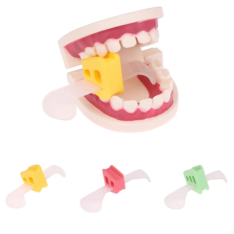 Dental Occlusal Pad Mouth Opener Prop Bite Blocks Silicone Oral with Tongue Guard Bite Pads Restrain Cheek Retractor