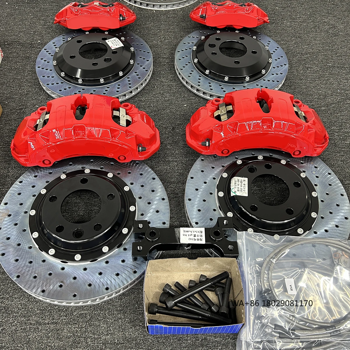 Brake Kit 20z 6 Pot Brake Calipers Kit with Rotor 380 or 405x34mm 6 Pistons Racing Brake Caliper for