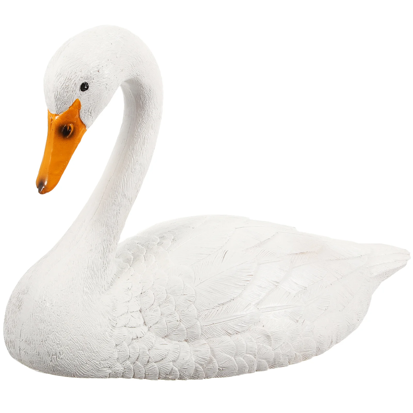 

Floating Swan Adorable Home Decor Outdoor Pool Supplies Resin Decoration Simulation Water