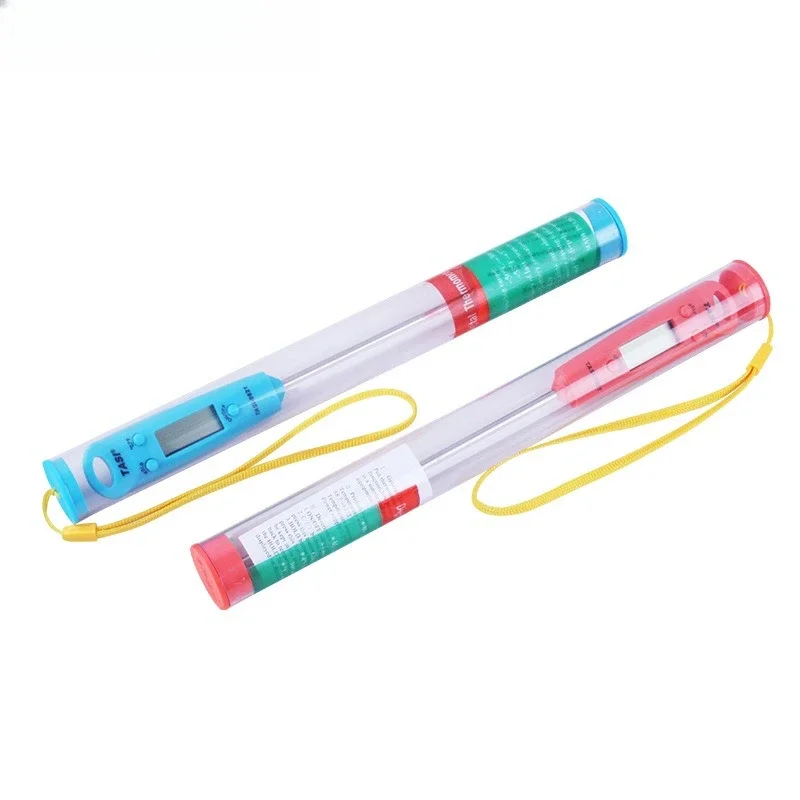 

TASI-8621 Food Thermometer, Food Thermometer Blue Red Needle Thermometer