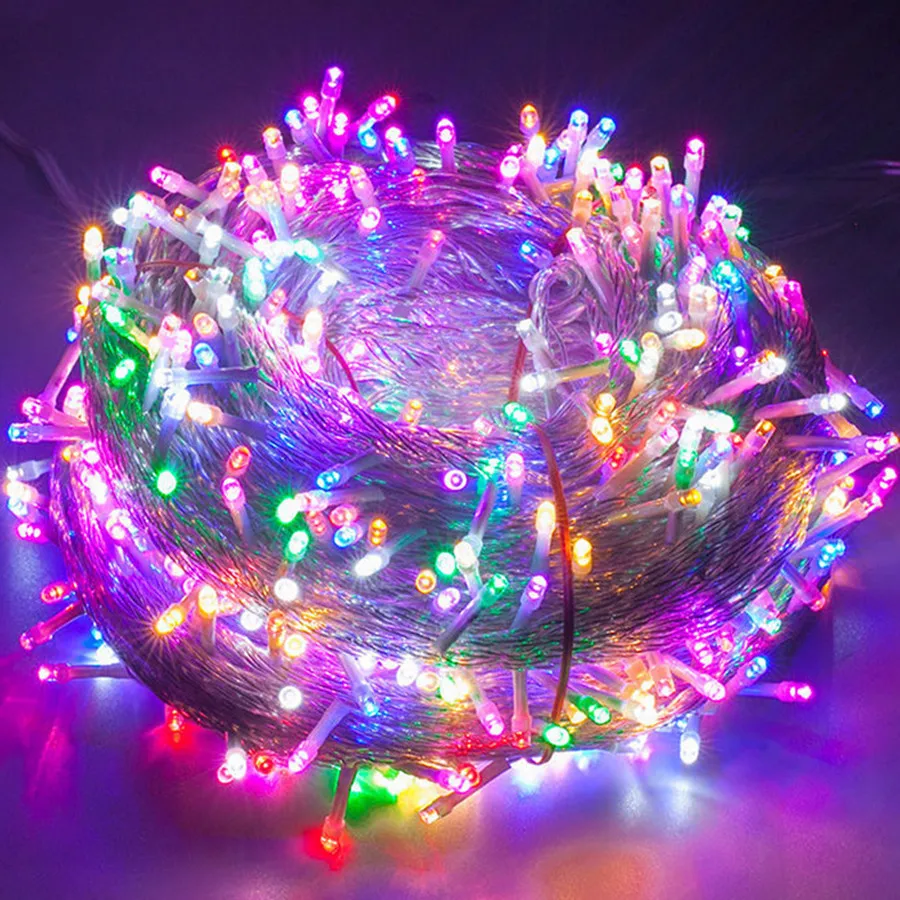 2023 New 100/200/300/400/800LEDs Christmas Fairy String Lights Outdoor Garden Lights Garland Decoration for Wedding Party Patio