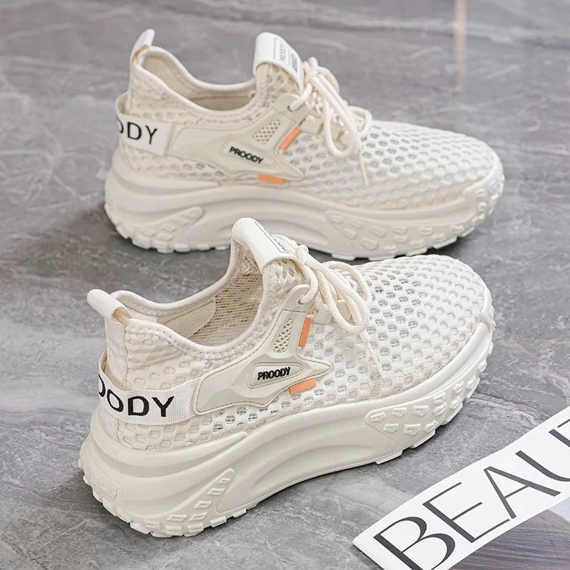 

Breathable Women Running Shoes Lightweight Female Sports Shoes Fashion Tennis Outdoor Soft Lace Up Women's Sneakers Q110