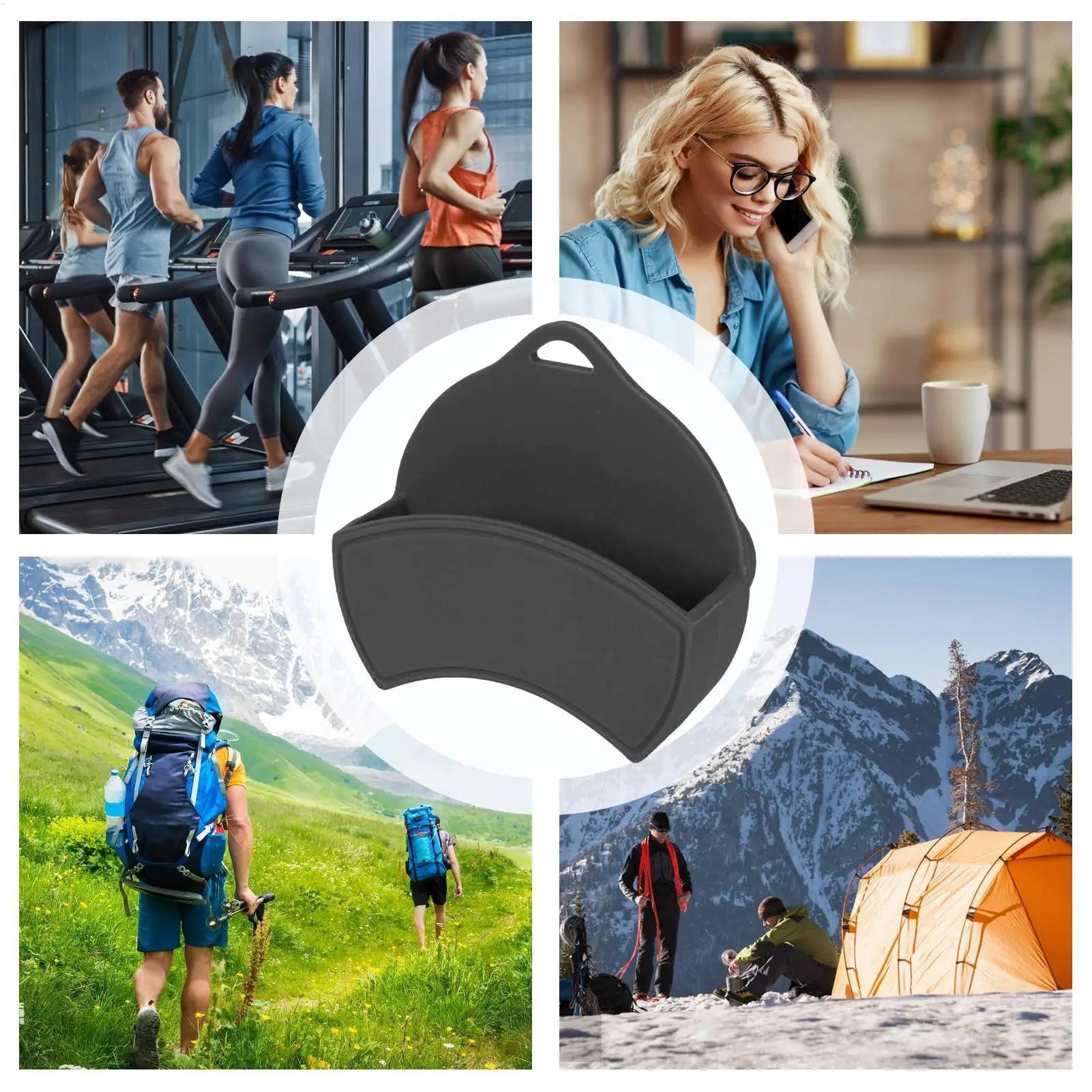 Visor Storage Magnetic Mount Silicone Belt Clip Car Visor Storage For Vent Backpack Chew Can Pouch Women Men Vehicles