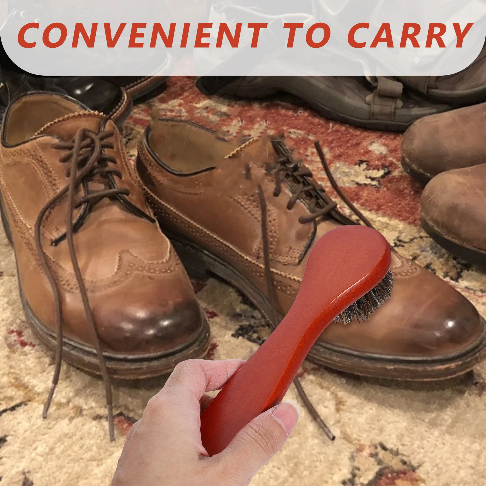 

1 set 1 Set Polishing Brushes Horsehair Cleaning Kit For Shoes Boots Shine Tool Boot Brush Kit Brush Horse Hair Shoe