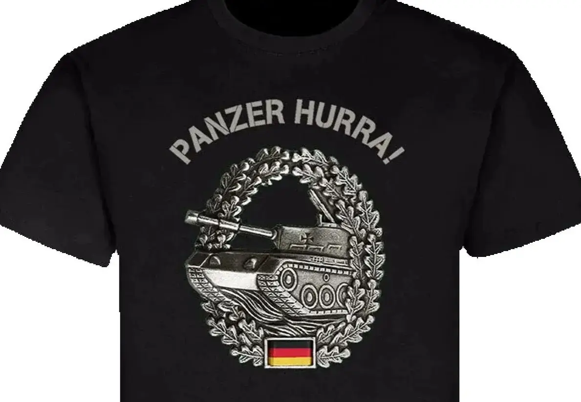 

Bundeswehr German Armored Division Beret Badge T-Shirt 100% Cotton O-Neck Summer Short Sleeve Casual Mens T-shirt Size S-3XL