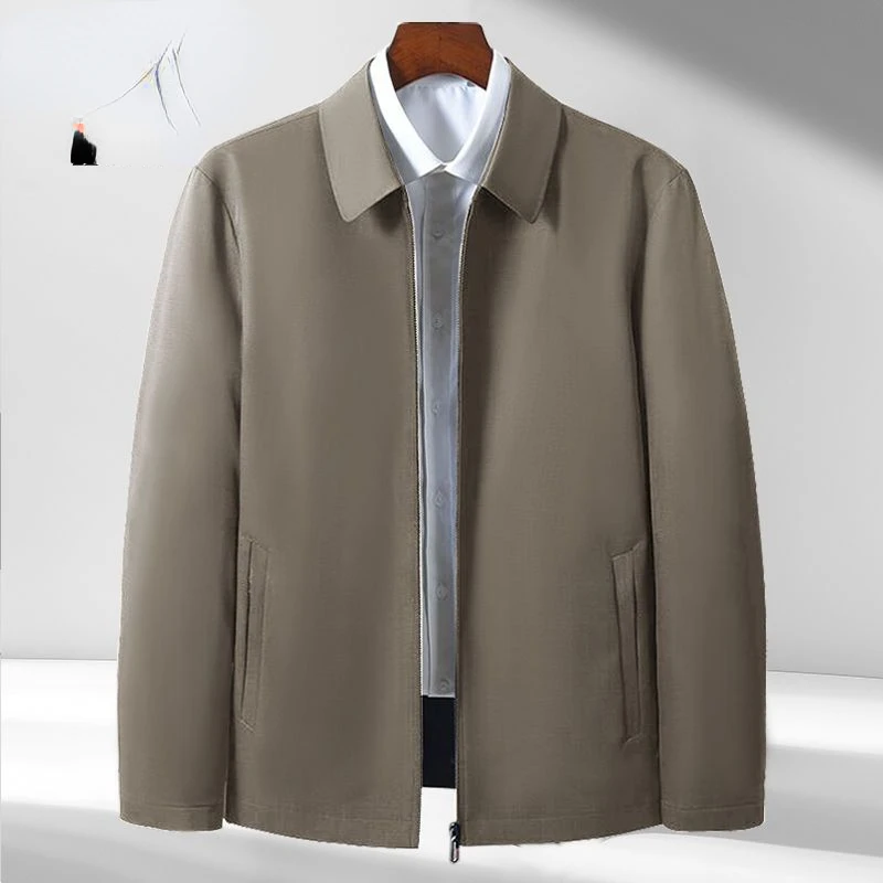 

Male 2023 New Men's Middle-aged Elderly Jackets Spring Solid Color Autumn Business Casual Jacket Dad Suit Plus Size M180