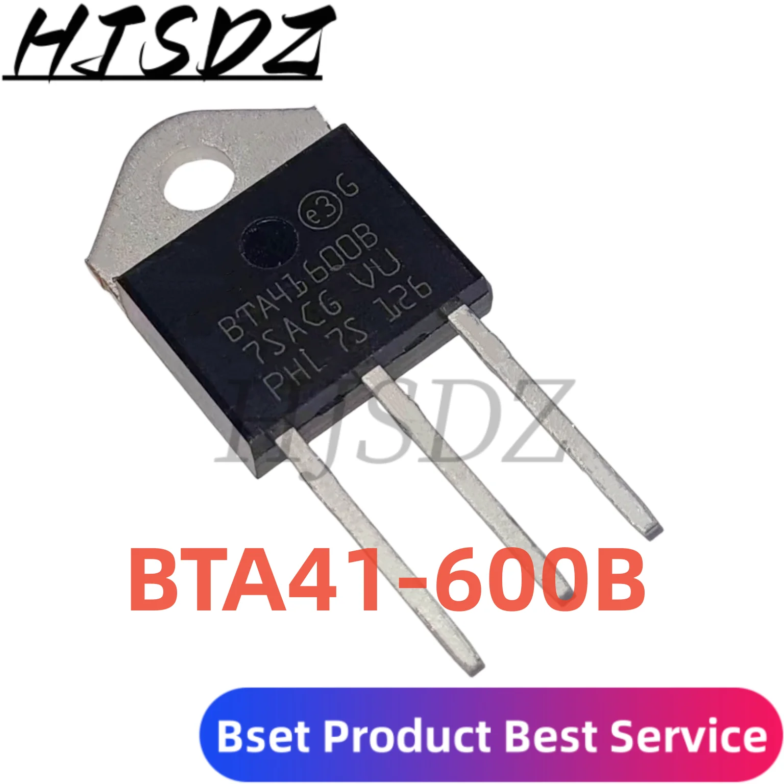 10PCS/Lot 100% Real Original New BTA41-600B BTA41-800B BTA41-700B BTA41-1200B TO-3P Imported Triac BTA41-600B 800B 700B 1200B