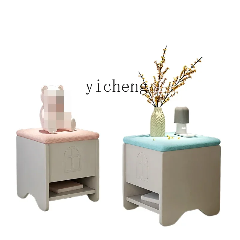 

ZZ ZF Parent Accompanying Stool Bookcase Children's Study Desk Movable Tutorial Stool