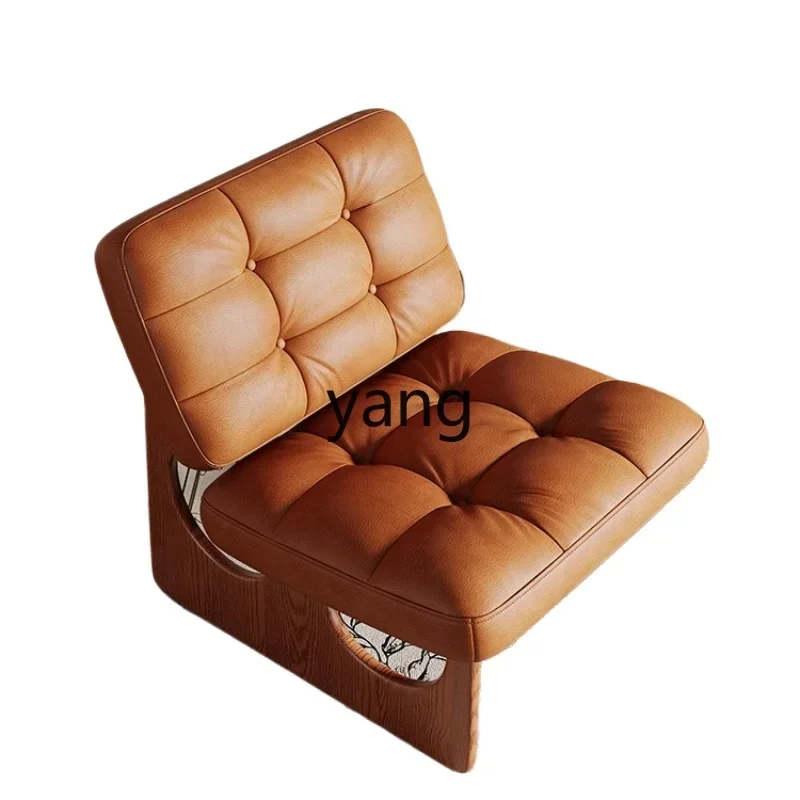 

CX retro solid wood sofa chair designer bedroom living room leisure chair