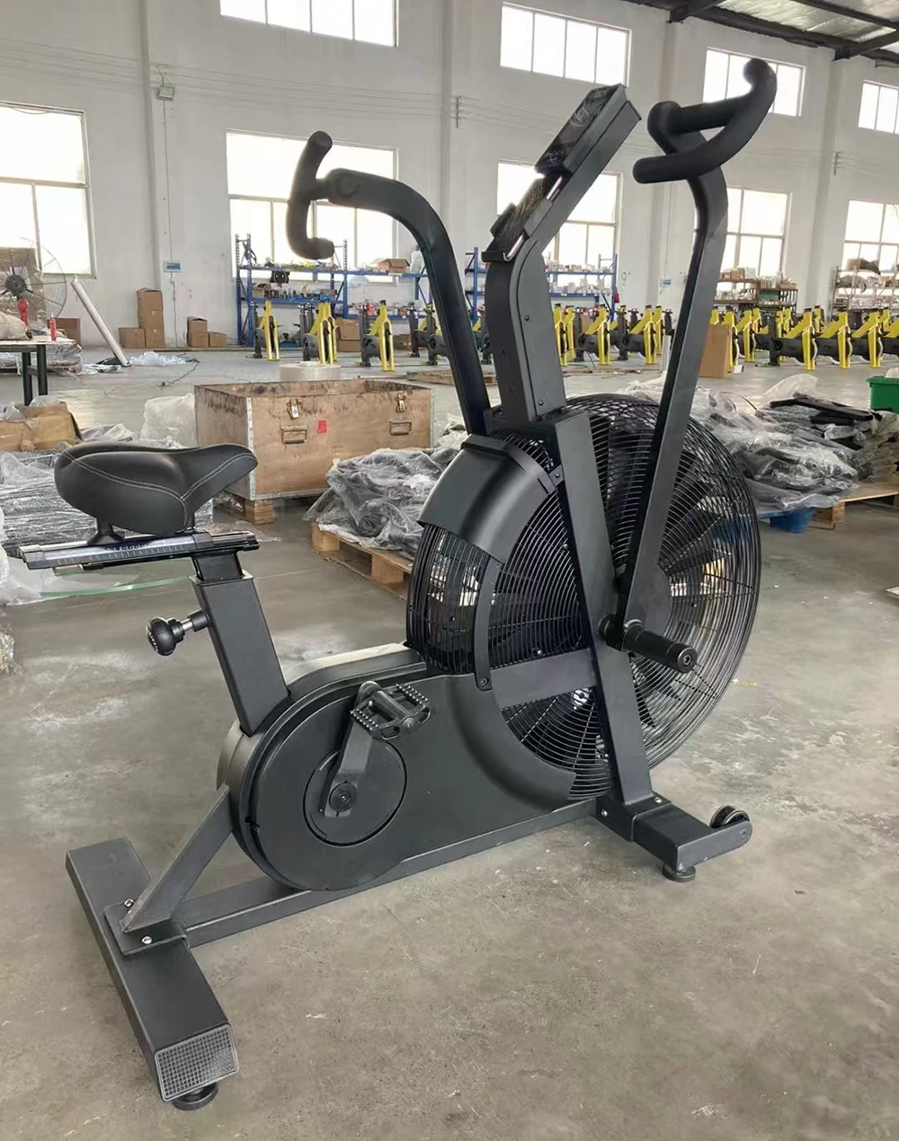 New Model Fitness Cardio Resistance Air Exercise Fan Bike Gym Home Training Spinning Bike
