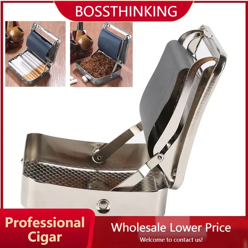 

Rolling Machine Metal Automatic Cigarette Tobacc Roller Box & Storage Box Kitchen Smoking Smoke Roller Rolling Machine Box 70mm