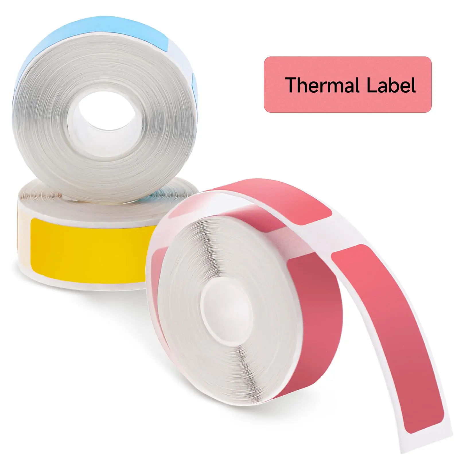 3 Colors Thermal Paper Label Tape,12x40mm Label Stickers,Compatible With Popular P15 D30  Printers,For DIY Creation Print 160PCS