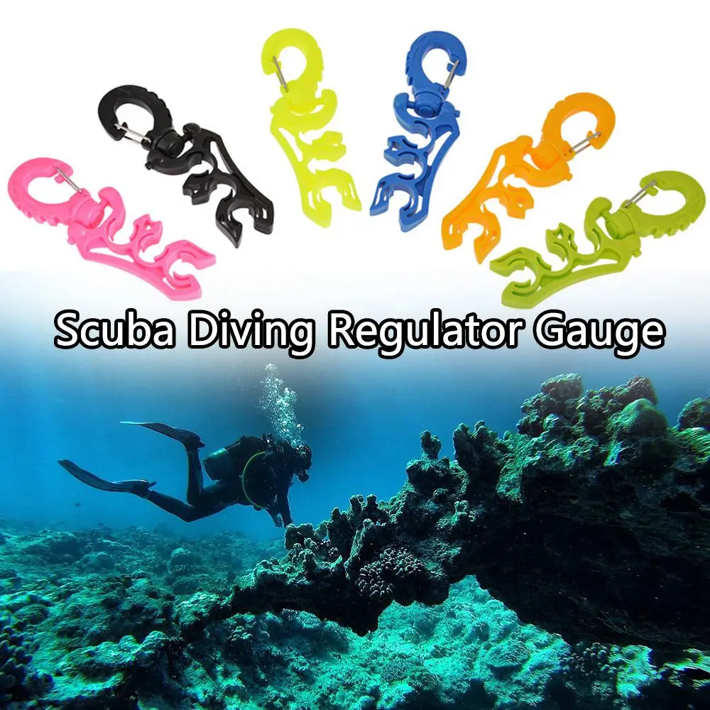 Buckle Water Sport Scuba Diving Regulator Gauge Octopus Retainer Clip BCD Regulator Hose Holder Respiratory Regulator Clamp