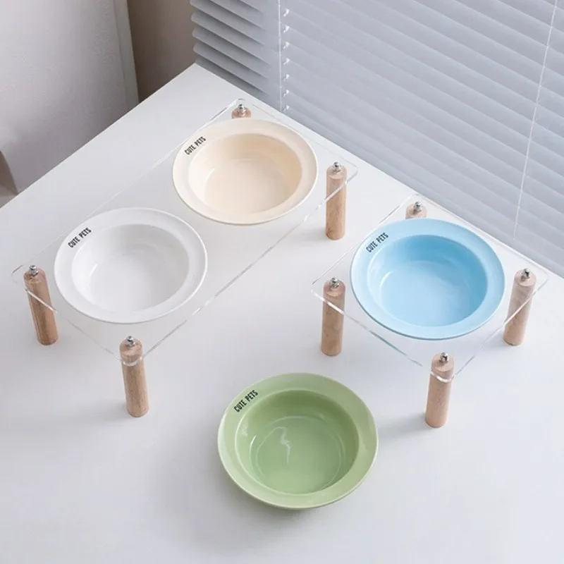 

Керамическая миска для кошек, миска для воды и корма, керамическая посуда для кошек и собак, аксессуары для домашних животных