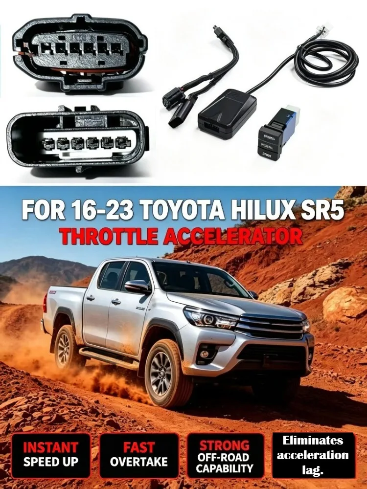 Electronic Throttle Controller Launch Acceleration Booster For 16-23 Toyota Hilux SR5  Eliminates acceleration lag Fixing Slow