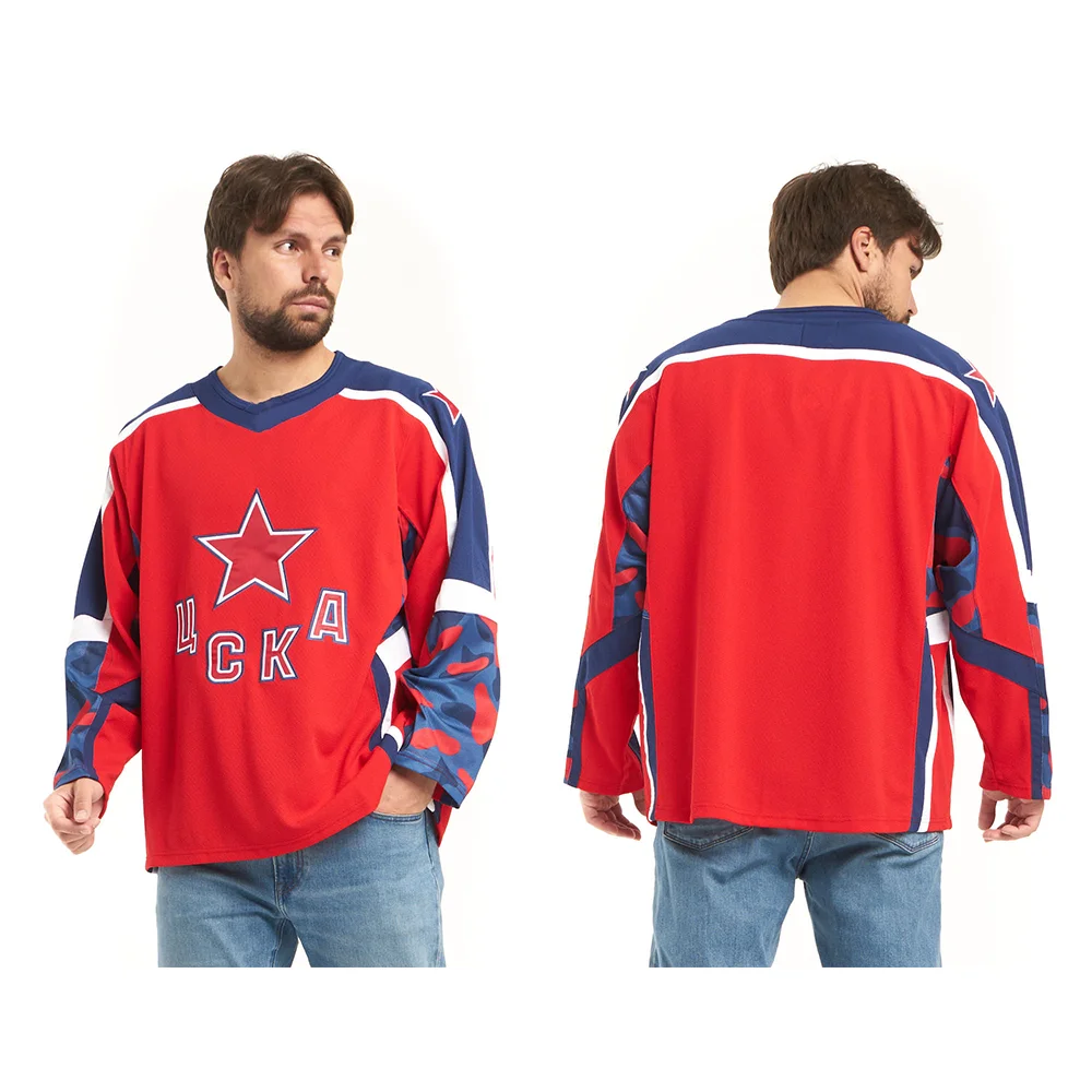 24/25 New Continental Hockey Russian Ice Hockey Training Jerseys Koszulki treningowe z długim rękawem Koszulki dla dorosłych 3D