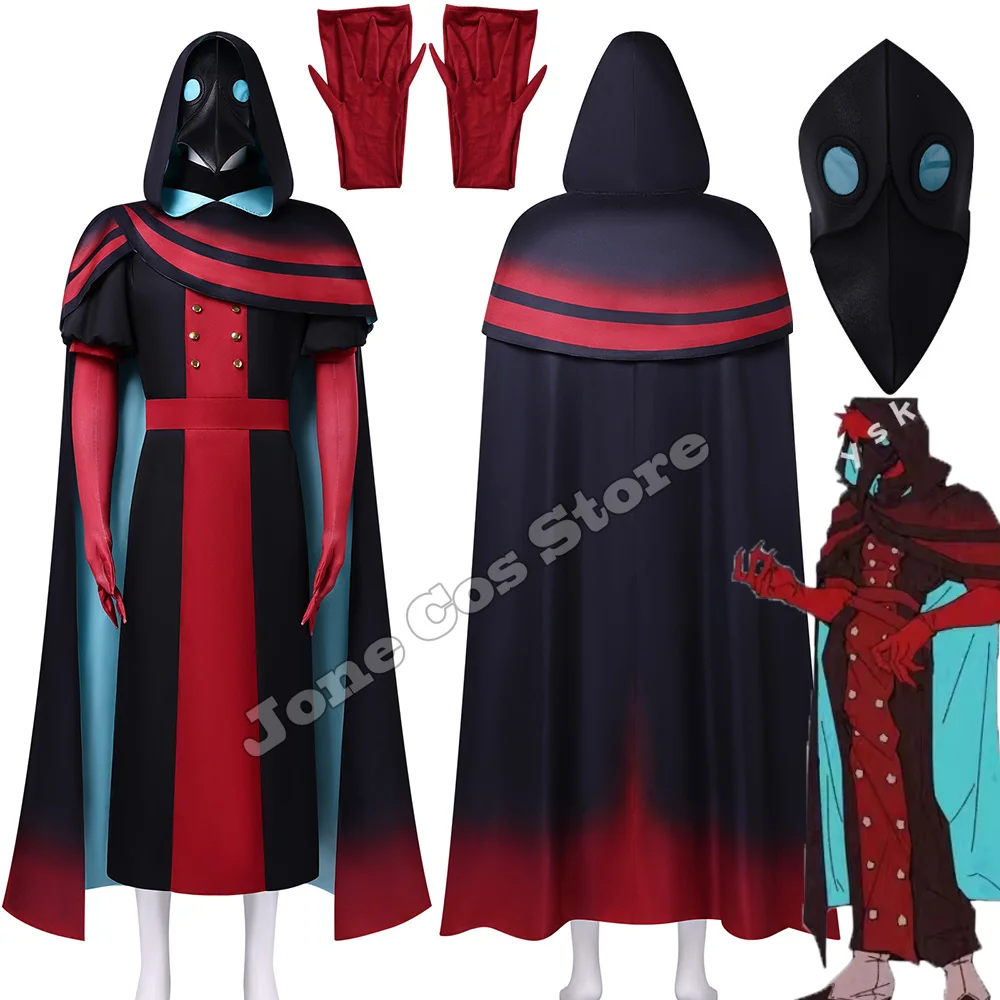 Disfraz de Doctor del Circo de los Monstruos para Halloween, con Máscara y Guantes, Conjunto Completo de Disfraces de Carnaval para Hombres y Mujeres