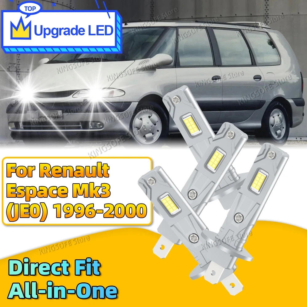2/4Pcs H1 Car LED Headlight High Low Beam 6000K LED Car Light Bulbs For Renault Espace Mk3 (JE0) 1996 1997 1998 1999 2020