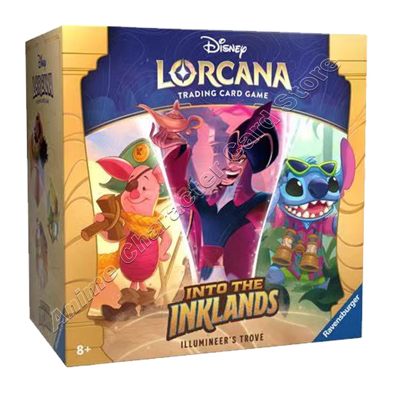 Disney Cards Original PTCG English Edition Lorcana Trading Card Game Illumineer\'s Trove Box Children Birthday Christmas Gifts