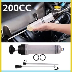 200cc Car Engine Oil Fluid Pump Efficient Vacuum Manual Translucent Inhalation Syringe Style Engine Cooolant Transfer