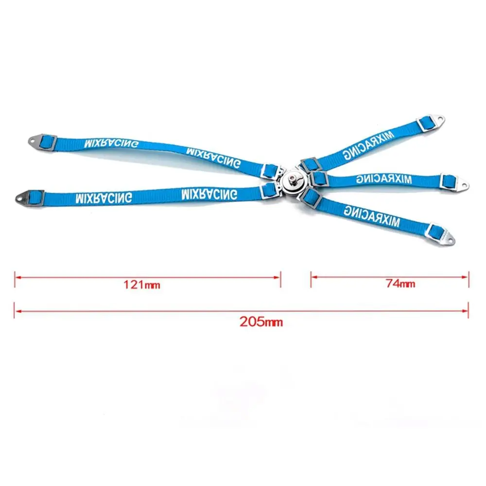 1/10 RCクローラーカー用シミュレーション安全シートベルト、ドライバーシートベルト、シートベルト