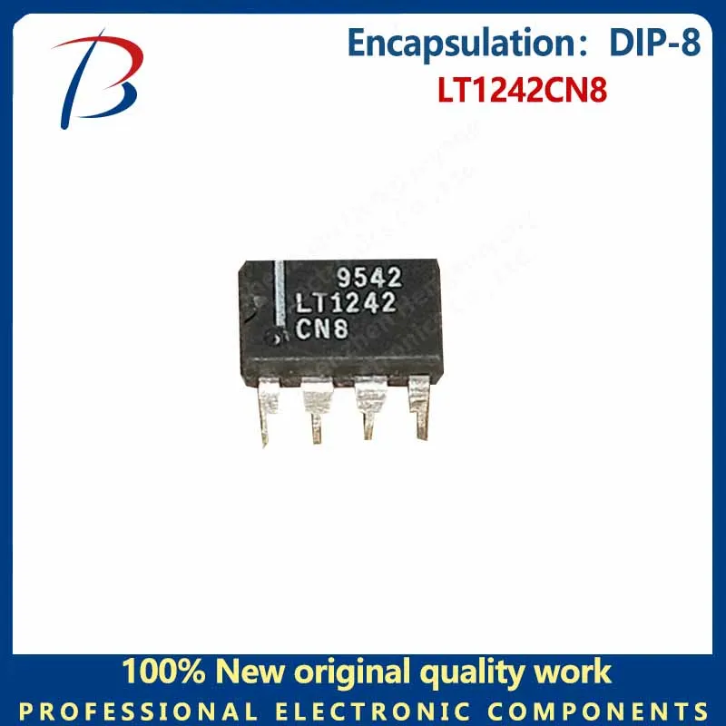 5PCS  LT1242CN8 Silkscreen LT1242 DIP-8 in-line high-speed current mode pulse width modulator