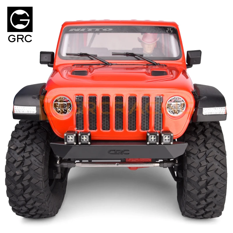 Grc 1/10 Simulation Klettern Auto Scheinwerfer Stoßstange Off-road Platz Suchscheinwerfer Scheinwerfer Scx10 G157c