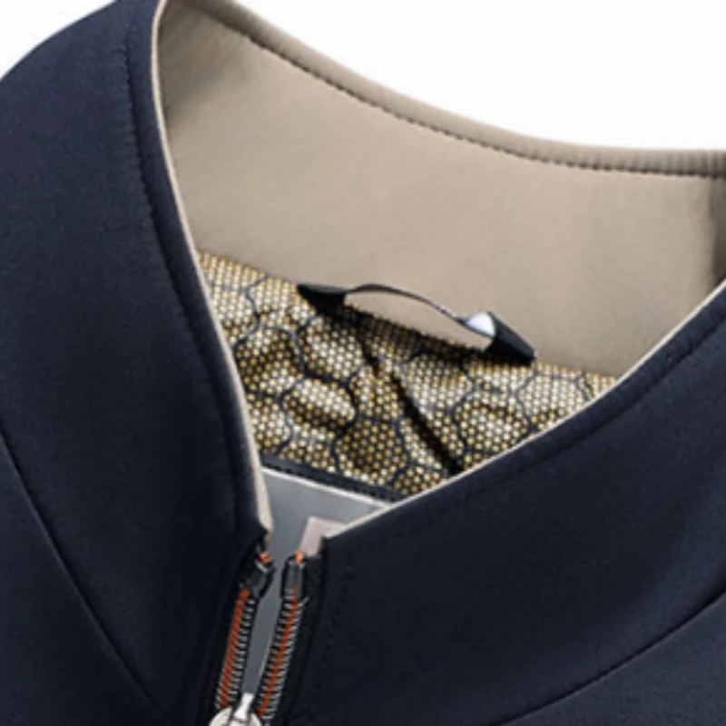 سترة سميكة مبطنة بالصوف للرجال، ملابس خارجية دافئة للرجال، معطف قطني، ملابس شتوية للأعمال #5