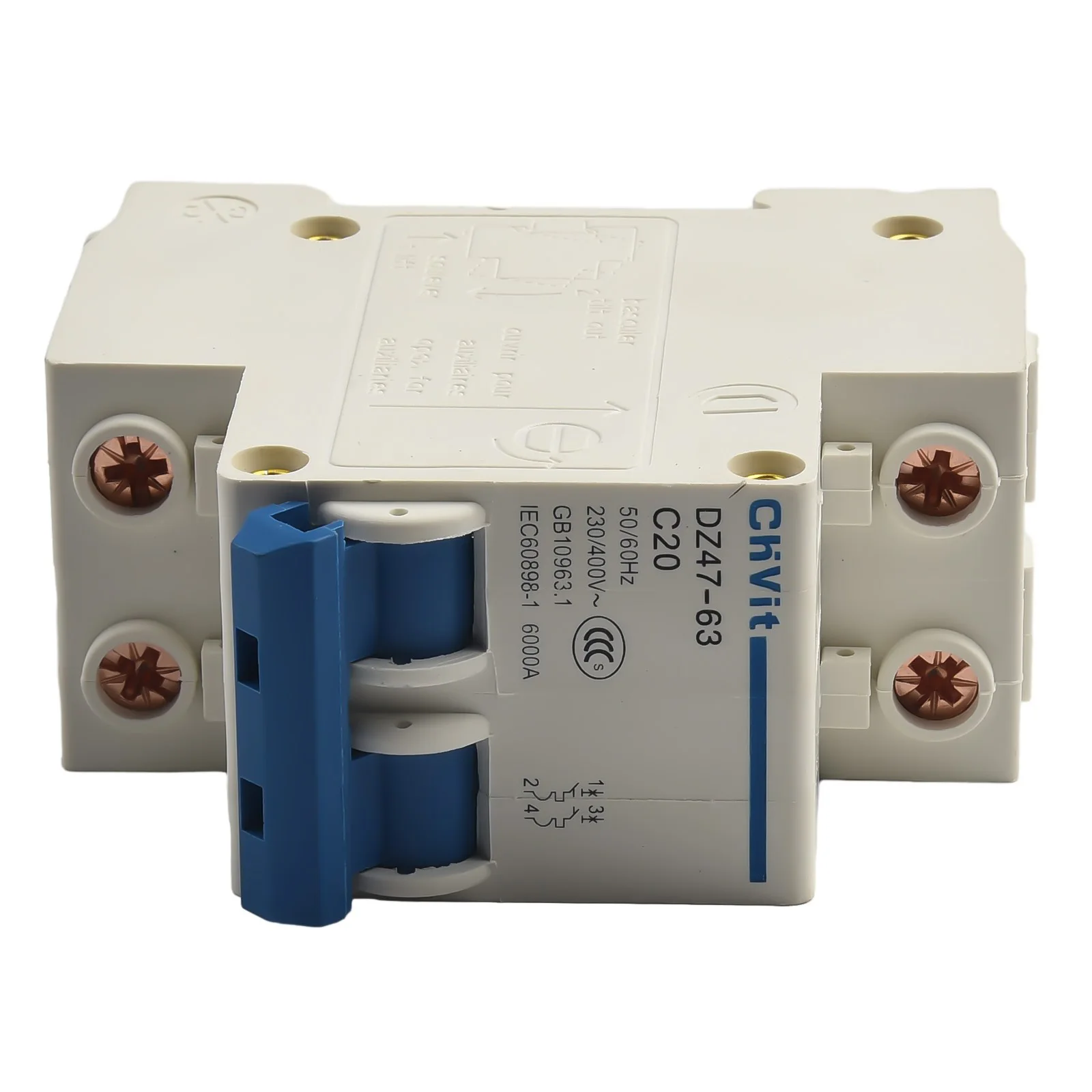 Accessories Circuit Breaker Air Switch Miniature Type-C 16A/20A/32A/63A 2 P 220V DC Dual Connection Electrician