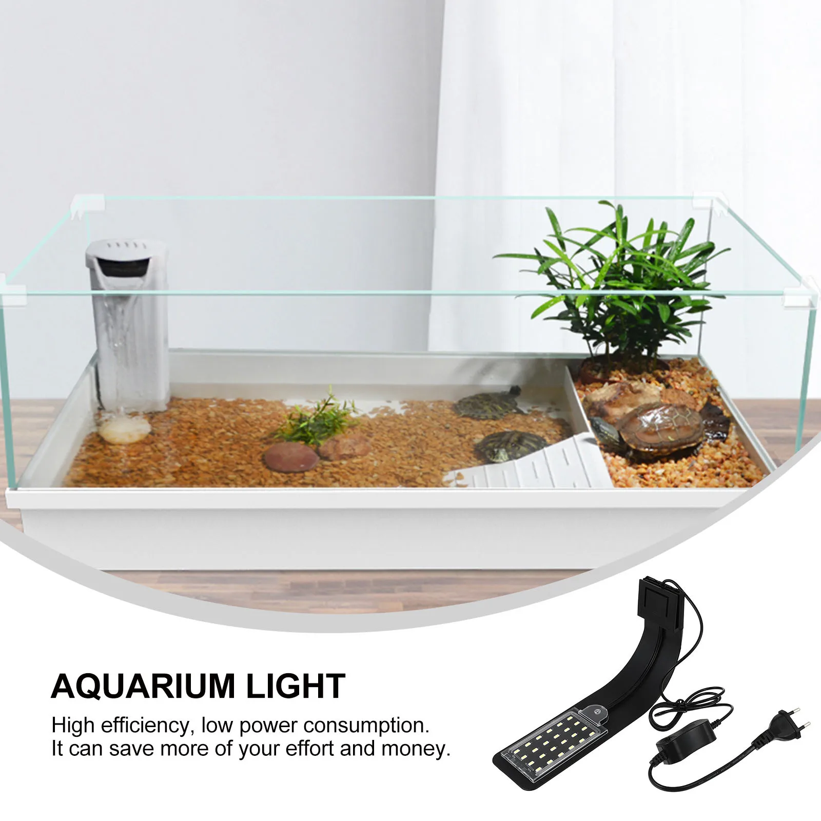 

Led Aquarium Light 12V Ultra-Thin Fish Tank Lamp For Plants Growth High Brightness No Flicker Long Lifespan
