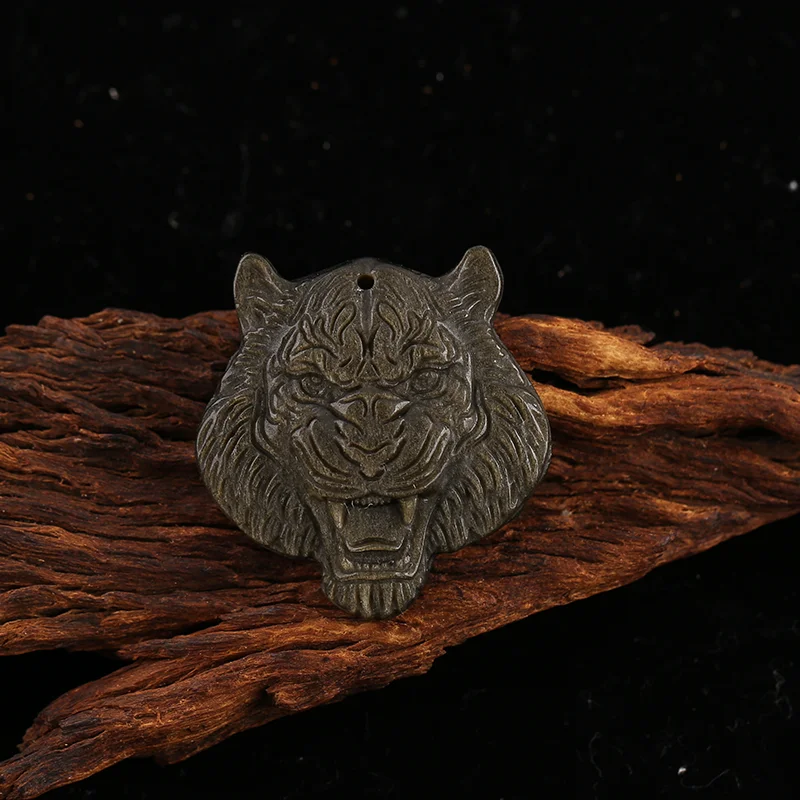 B&F Handmade Golden Obsidian Pendants, Genuine Natural stones beads, Unique Stones for jewelry & DIY Earring Beads