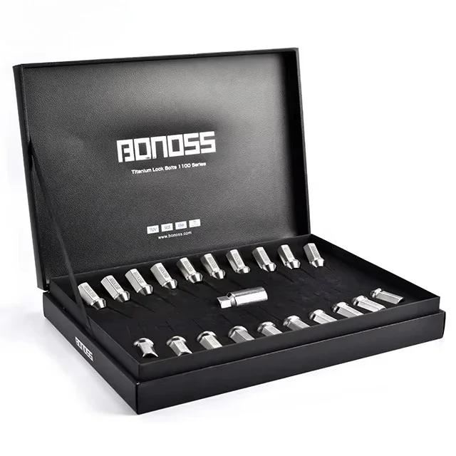 High Precision 10 Grade Titanium Alloy Forging 60 Degree Cone Car Wheel Lugs Nuts