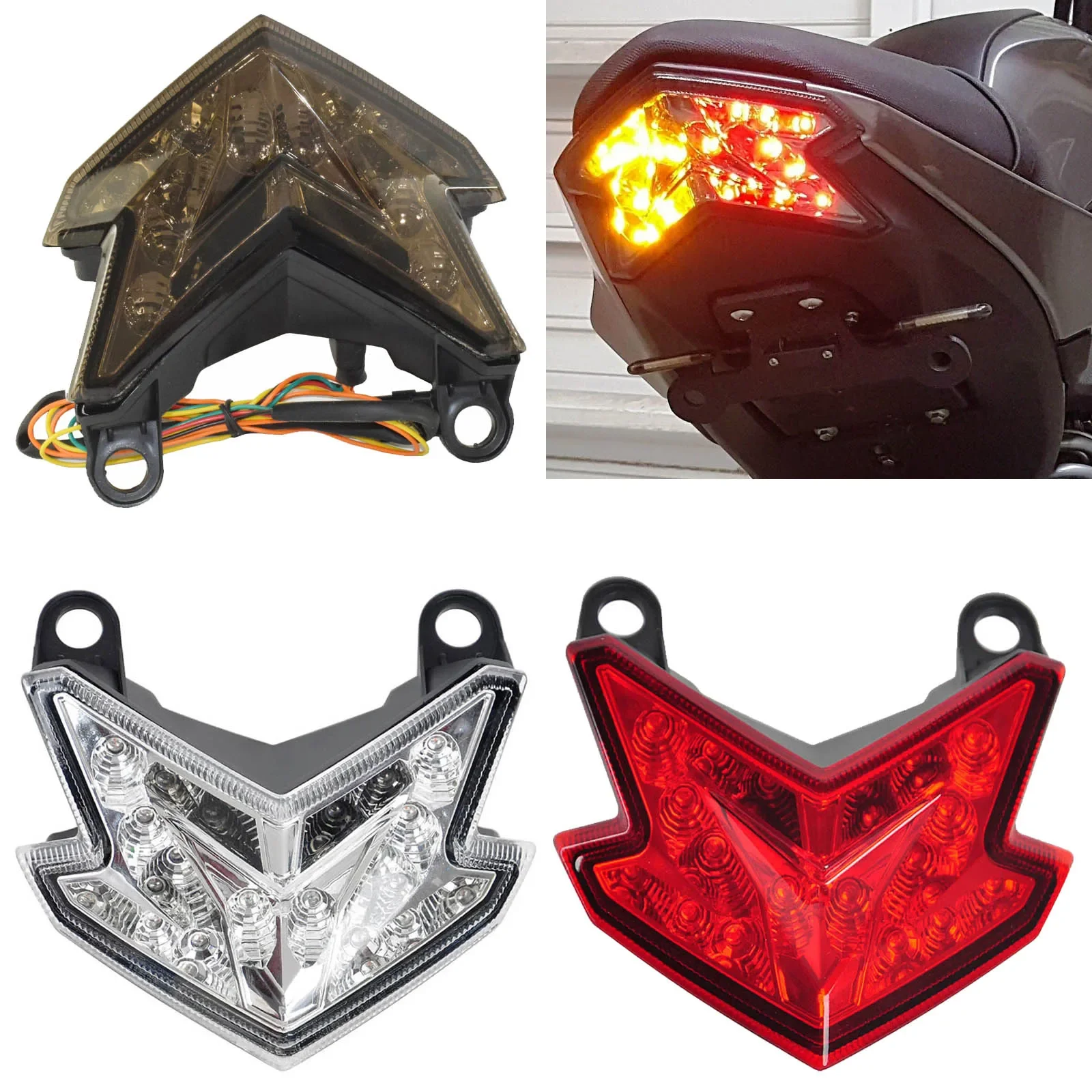 

WAASE Motorcycle LED Integrated Tail Brake Turn Signals Light For KAWASAKI Ninja ZX636 ZX6R ZX-6R 2013 2014 2015 2016 2017 2018