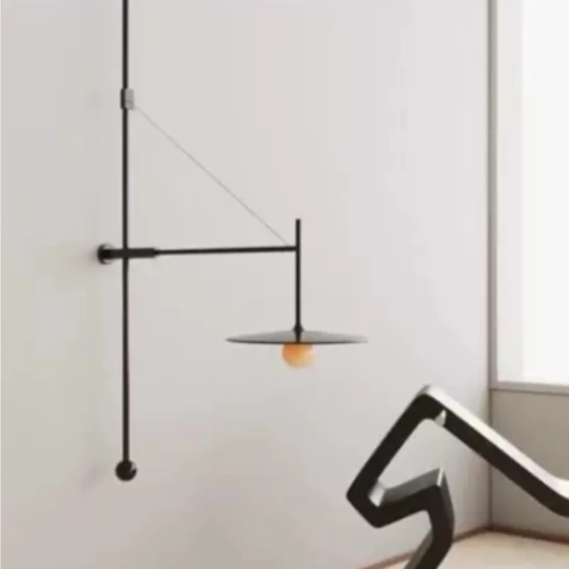 Nordic Modern Villa Living Room Wall Lamp Creative Long Pole LED Sconce Hotel Bedroom Bedside Restaurant Wall Mounted Decoration