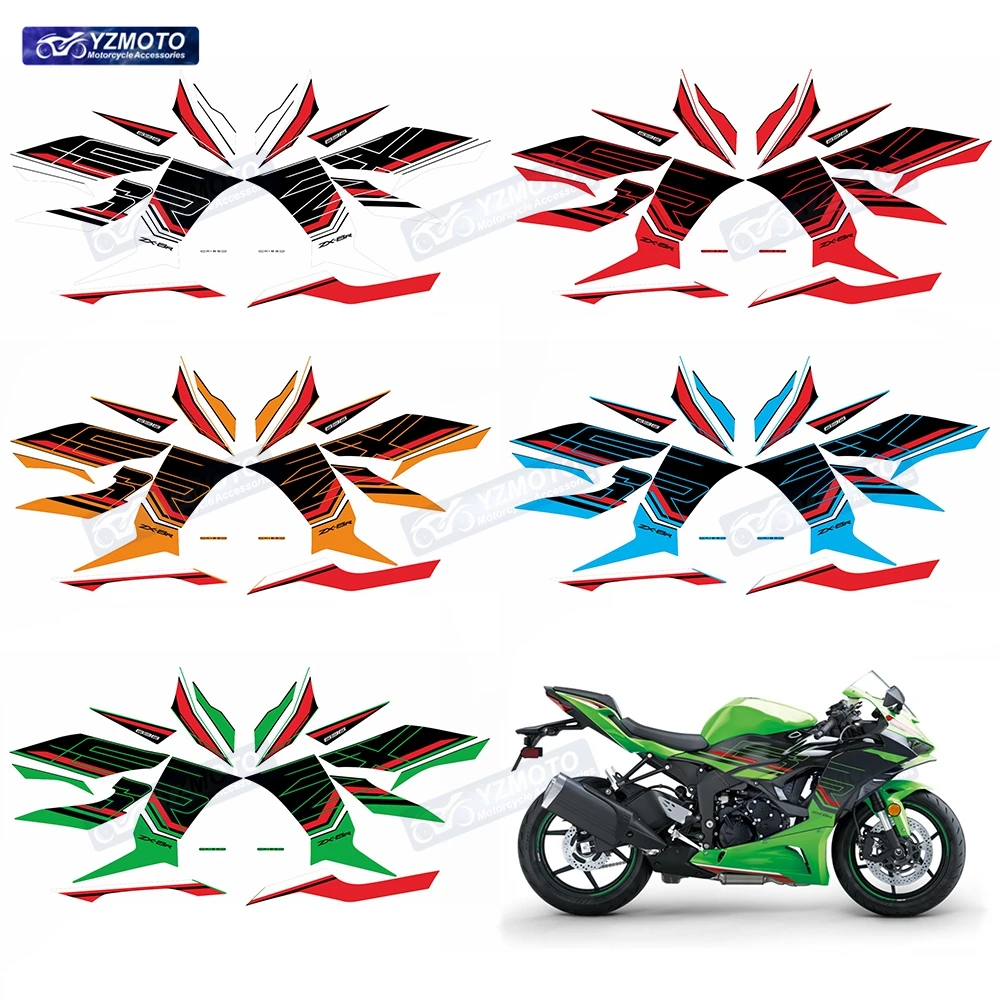 

Наклейки на кузов мотоцикла для ZX-6R ZX6R ZX 6R 2023 2024 2025, полный комплект, водонепроницаемые, светоотражающие