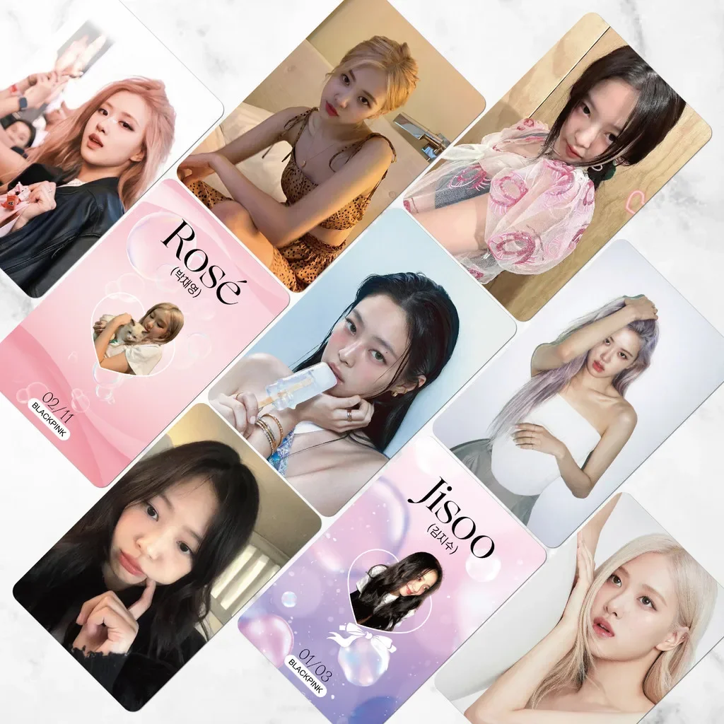 55Pcs Kpop Girls Group New Album Lomo Card Photocards High Quality Double Sided Printd Postcards Fans Collection